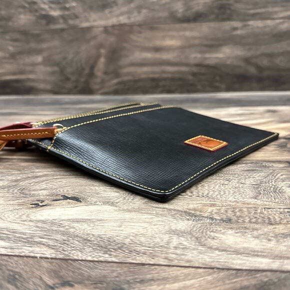 Dooney & Bourke Triple Zip Crossbody Bag Purse Black Leather - Picture 8 of 11